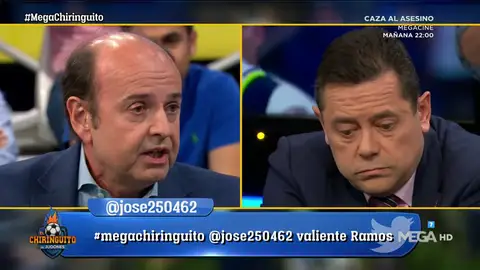 Máxima tensión entre Tomás Roncero y Juanma Rodríguez tras las palabras de Sergio Ramos Máxima tensión entre Tomás Roncero y Juanma Rodríguez tras las palabras de Sergio Ramos