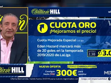 Josep te trae la mejor oferta de registro para que apuestes con William Hill Josep te trae la mejor oferta de registro para que apuestes con William Hill