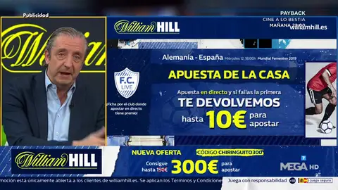 Josep te trae la mejor oferta de registro para que apuestes con William Hill Josep te trae la mejor oferta de registro para que apuestes con William Hill