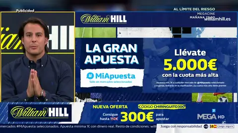 Juanfe te trae la mejor oferta de registro para que apuestes con William Hill  Juanfe te trae la mejor oferta de registro para que apuestes con William Hill
