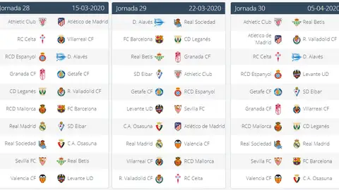 JORNADAS 28-30 JORNADAS 28-30