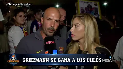 La afición del Barça se ilusiona con Griezmann La afición del Barça se ilusiona con Griezmann