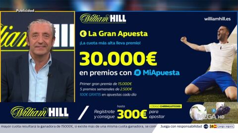 Josep te trae la mejor oferta de registro para que apuestes con William Hill 