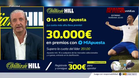 Josep te trae la mejor oferta de registro para que apuestes con William Hill 