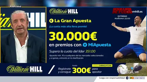 Josep te trae la mejor oferta de registro para que apuestes con William Hill Josep te trae la mejor oferta de registro para que apuestes con William Hill