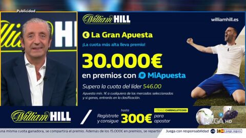 Josep te trae la mejor oferta de registro para que apuestes con William Hill