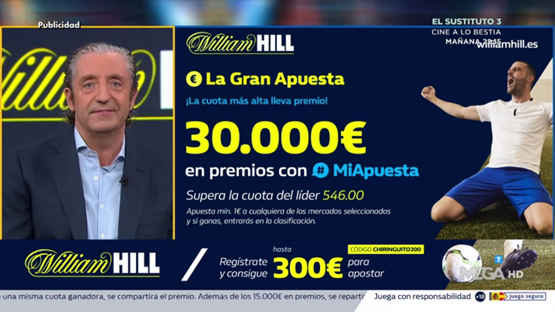Josep te trae la mejor oferta de registro para que apuestes con William Hill