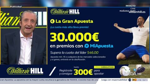 Josep te trae la mejor oferta de registro para que apuestes con William Hill