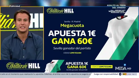 Juanfe Sanz te trae la mejor oferta de registro para que apuestes con William Hill Juanfe Sanz te trae la mejor oferta de registro para que apuestes con William Hill
