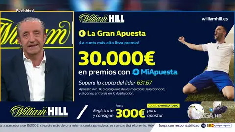 Josep te trae la mejor oferta de registro para que apuestes con William Hill Josep te trae la mejor oferta de registro para que apuestes con William Hill