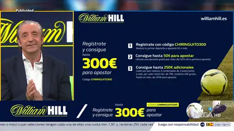Josep te trae la mejor oferta de registro para que apuestes con William Hill Josep te trae la mejor oferta de registro para que apuestes con William Hill