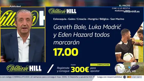 Josep te trae la mejor oferta de registro para que apuestes con William Hill Josep te trae la mejor oferta de registro para que apuestes con William Hill