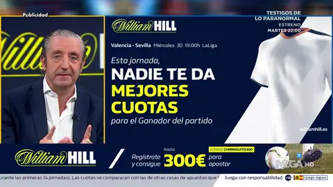 Josep te trae la mejor oferta de registro para que apuestes con William Hill Josep te trae la mejor oferta de registro para que apuestes con William Hill