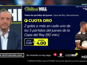 Josep te trae la mejor oferta de registro para que apuestes con William Hill Josep te trae la mejor oferta de registro para que apuestes con William Hill