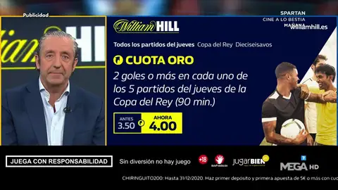 Josep te trae la mejor oferta de registro para que apuestes con William Hill Josep te trae la mejor oferta de registro para que apuestes con William Hill