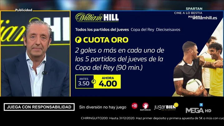 Josep te trae la mejor oferta de registro para que apuestes con William Hill Josep te trae la mejor oferta de registro para que apuestes con William Hill