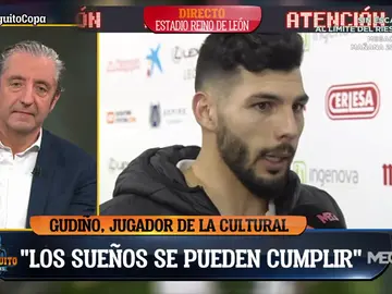 Gudiño, jugador de la Cultural Leonesa: "Es un día soñado para todos, equipo, afición..." Gudiño, jugador de la Cultural Leonesa: "Es un día soñado para todos, equipo, afición..."