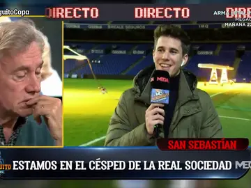 Álex Silvestre muestra qué ve un futbolista cuando salta al Reale Arena Álex Silvestre muestra qué ve un futbolista cuando salta al Reale Arena