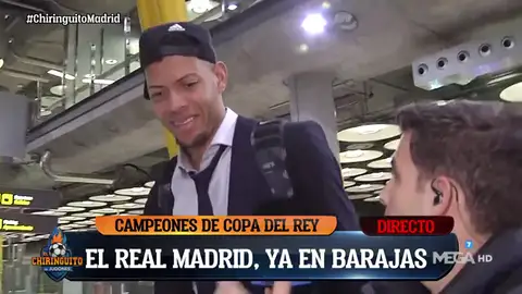 El Chiringuito 'caza' a los jugadores del Real Madrid en el aeropuerto tras ganar la Copa ACB El Chiringuito 'caza' a los jugadores del Real Madrid en el aeropuerto tras ganar la Copa ACB