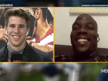 La afición del Atleti se acuerda de Mathias Pogba tras ganar al Liverpool La afición del Atleti se acuerda de Mathias Pogba tras ganar al Liverpool