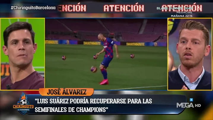 Jos&eacute; &Aacute;lvarez: "El vestuario del Bar&ccedil;a ve bien la llegada de Braithwaite"