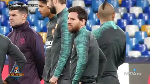 Messi, el centro de atención en Nápoles, la casa de Maradona Messi, el centro de atención en Nápoles, la casa de Maradona