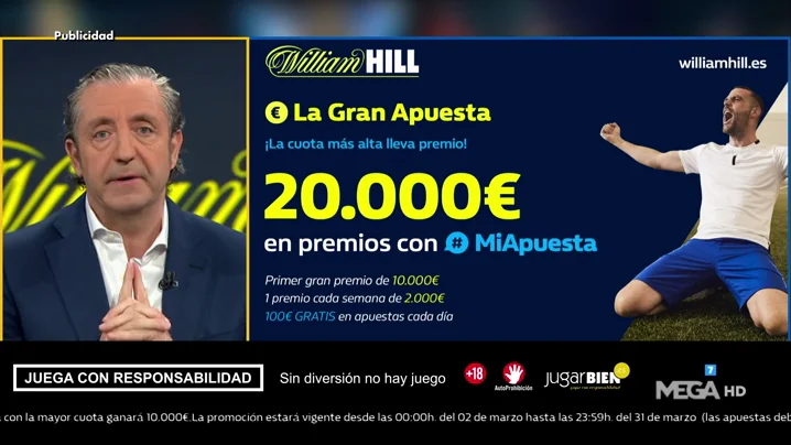 Josep te trae la mejor oferta de registro para que apuestes con William Hill Josep te trae la mejor oferta de registro para que apuestes con William Hill