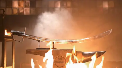Sable de los Húsares Forjado a fuego