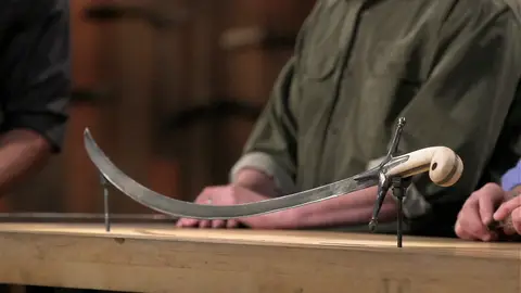 El shamshir Forjado a fuego