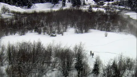 Tom en busca de lobos Mountain men