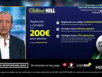 Josep te trae la mejor oferta de registro para que apuestes con William Hill Josep te trae la mejor oferta de registro para que apuestes con William Hill