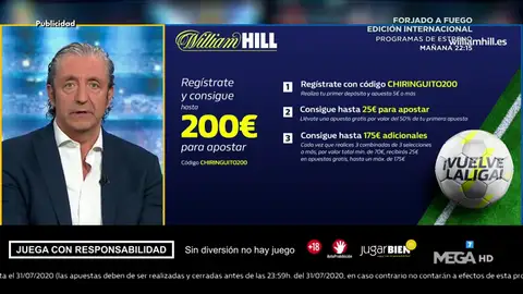 Josep te trae la mejor oferta de registro para que apuestes con William Hill Josep te trae la mejor oferta de registro para que apuestes con William Hill