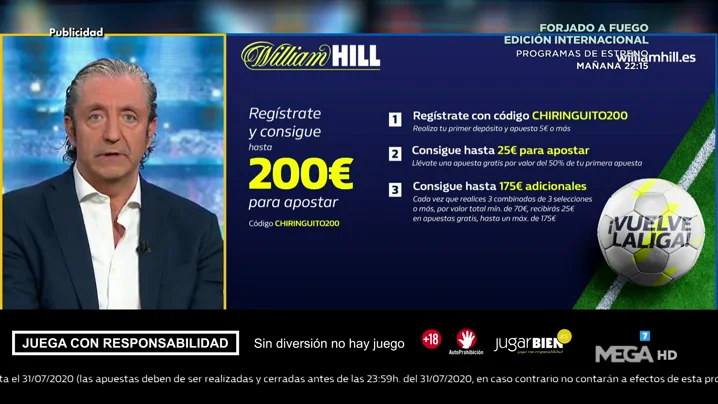 Josep te trae la mejor oferta de registro para que apuestes con William Hill