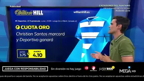 Borja Mazarro te trae la mejor oferta de registro para que apuestes con William Hill Borja Mazarro te trae la mejor oferta de registro para que apuestes con William Hill
