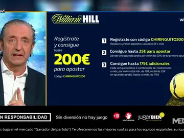 Josep te trae la mejor oferta de registro para que apuestes con William Hill Josep te trae la mejor oferta de registro para que apuestes con William Hill