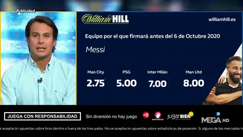 Juanfe Sanz te trae la mejor oferta de registro para que apuestes con William Hill Juanfe Sanz te trae la mejor oferta de registro para que apuestes con William Hill