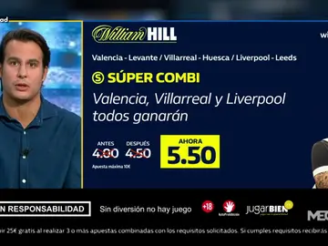 Juanfe Sanz te trae la mejor oferta de registro para que apuestes con William Hill Juanfe Sanz te trae la mejor oferta de registro para que apuestes con William Hill