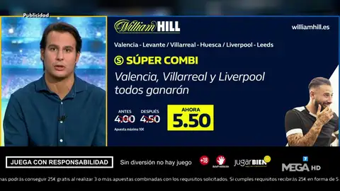 Juanfe Sanz te trae la mejor oferta de registro para que apuestes con William Hill Juanfe Sanz te trae la mejor oferta de registro para que apuestes con William Hill