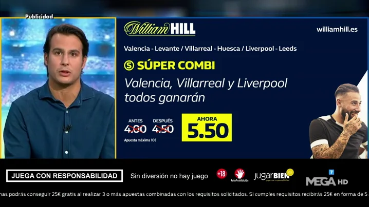Juanfe Sanz te trae la mejor oferta de registro para que apuestes con William Hill Juanfe Sanz te trae la mejor oferta de registro para que apuestes con William Hill