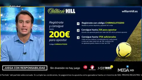 Juanfe te trae la mejor oferta de registro para que apuestes con William Hill Juanfe te trae la mejor oferta de registro para que apuestes con William Hill
