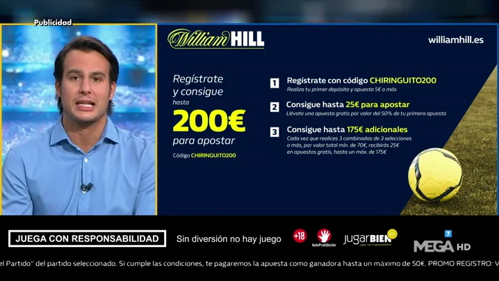 Juanfe te trae la mejor oferta de registro para que apuestes con William Hill Juanfe te trae la mejor oferta de registro para que apuestes con William Hill