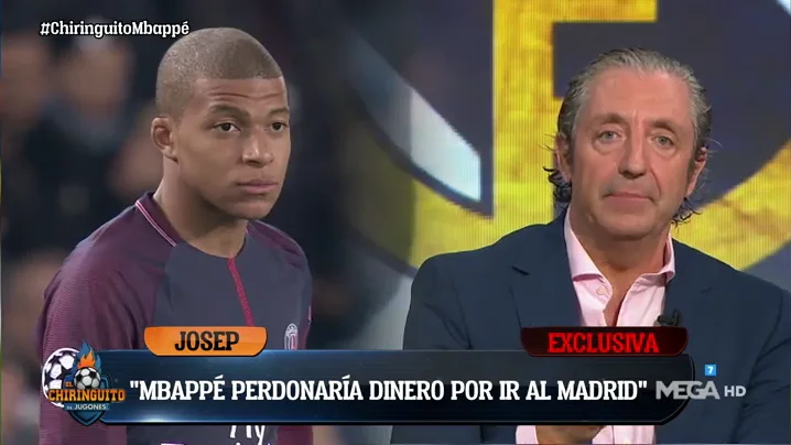 Josep Pedrerol: "MBAPP&Eacute; quiere ir al Real MADRID y est&aacute; DISPUESTO a PERDONAR DINERO". 