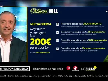 Josep te trae la mejor oferta de registro para que apuestes con William Hill Josep te trae la mejor oferta de registro para que apuestes con William Hill