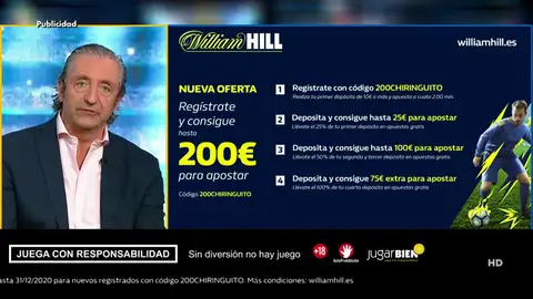 Josep te trae la mejor oferta de registro para que apuestes con William Hill Josep te trae la mejor oferta de registro para que apuestes con William Hill
