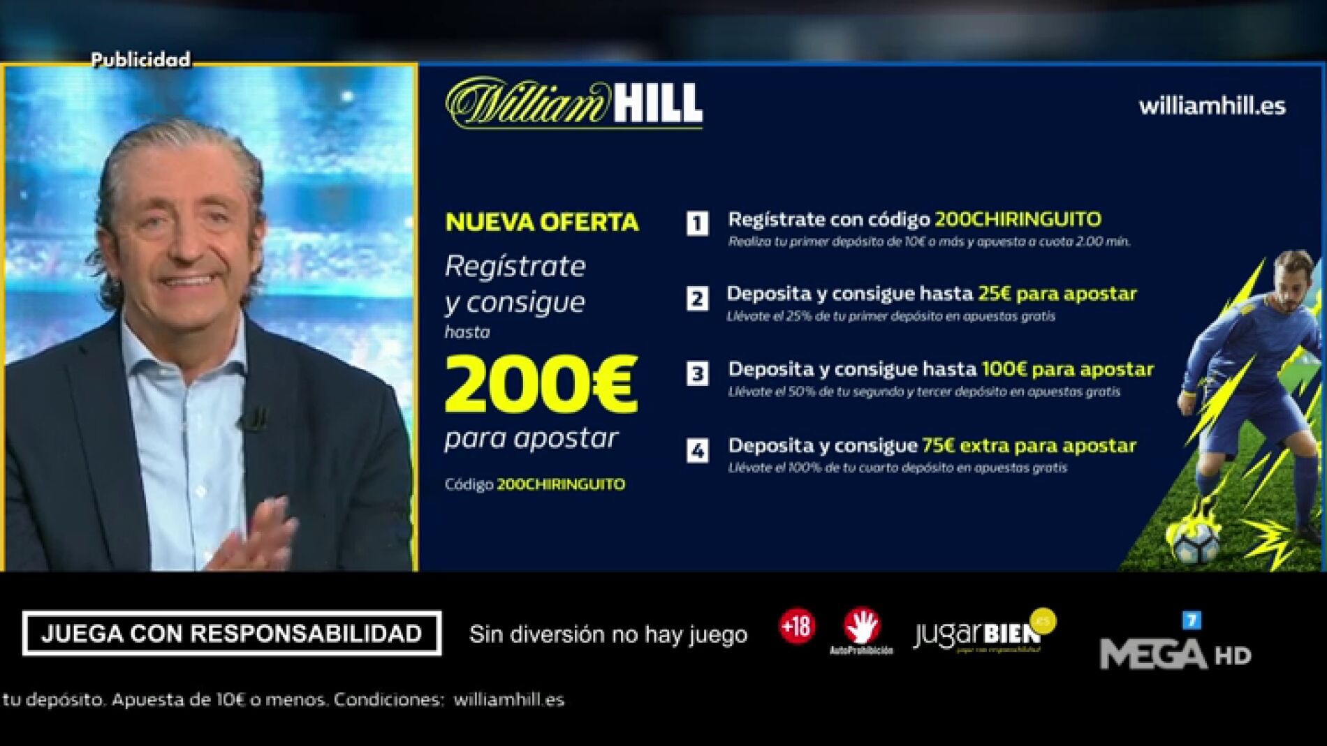 Josep te trae la mejor oferta de registro para que apuestes con William Hill