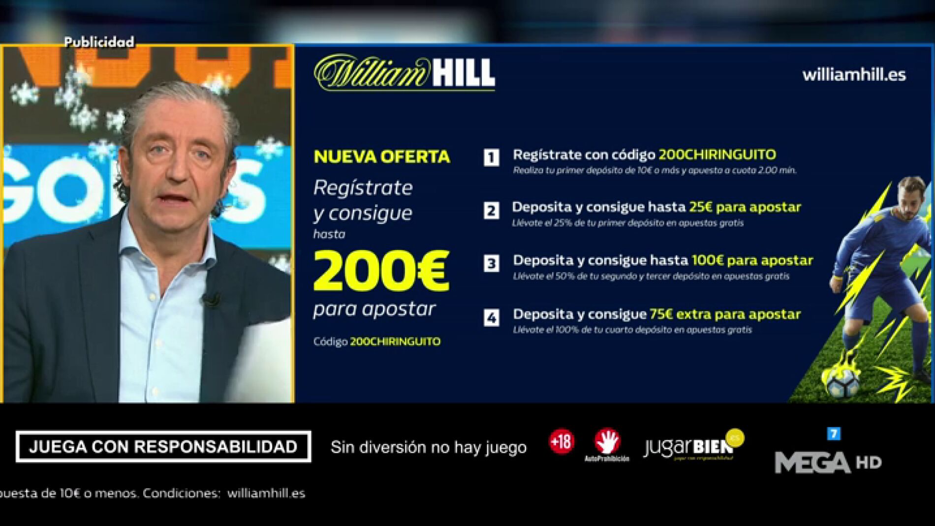 Josep te trae la mejor oferta de registro para que apuestes con William Hill