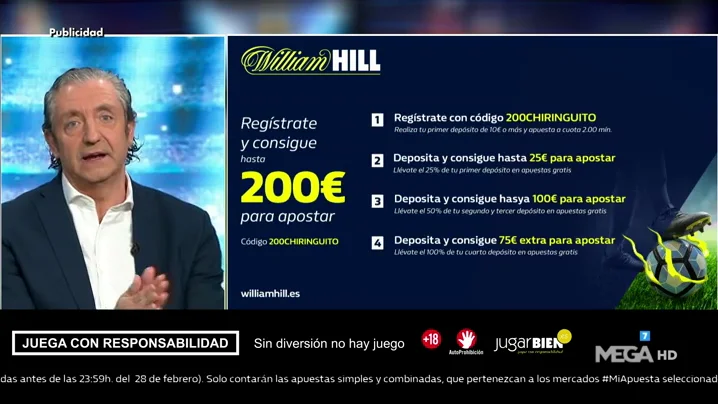 Josep te trae la mejor oferta de registro para que apuestes con William Hill Josep te trae la mejor oferta de registro para que apuestes con William Hill