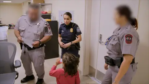 Menores solos en la frontera Patrulla de fronteras USA