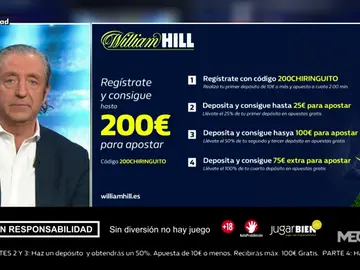 Josep te trae la mejor oferta de registro para que apuestes con William Hill Josep te trae la mejor oferta de registro para que apuestes con William Hill