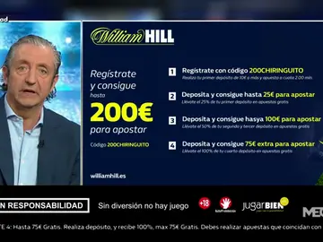 Josep te trae la mejor oferta de registro para que apuestes con William Hill Josep te trae la mejor oferta de registro para que apuestes con William Hill